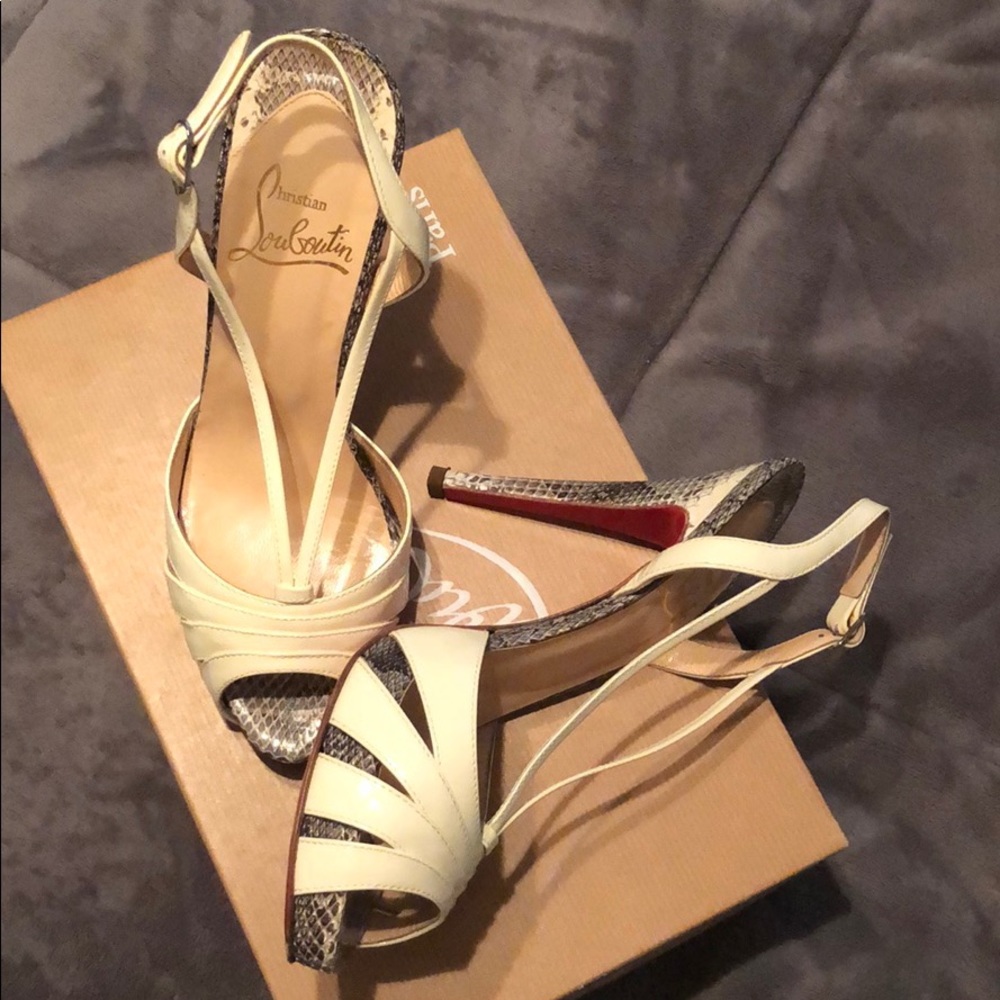 Snake Skin Christian Louboutin 100mm